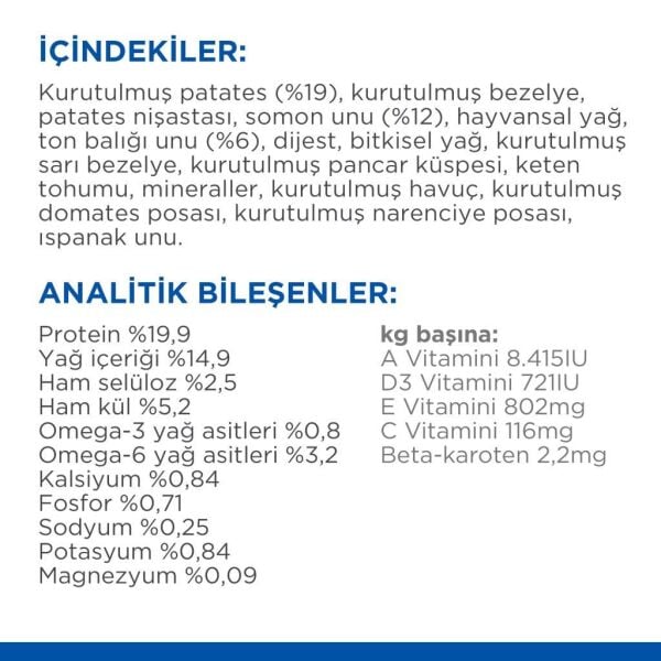 Hill's SCIENCE PLAN Hypo-Allergenic Somonlu Orta Irk Yetişkin Köpek Maması 12 Kg