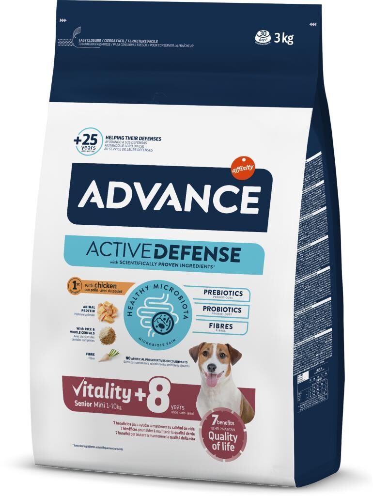 Advance Senior Mini Tavuklu Yetişkin Köpek Maması 3 Kg