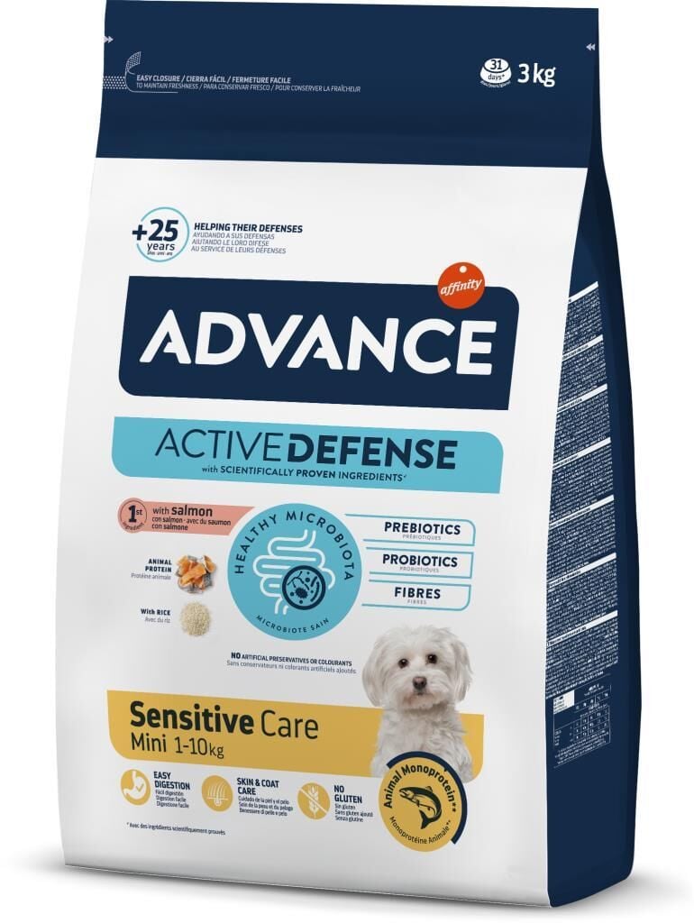Advance Mini Sensitive Somonlu Küçük Irk Köpek Maması 3 kg