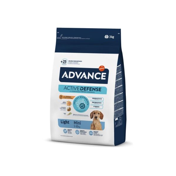 Advance Mini Light Düşük Kalorili Küçük Irk Yetişkin Köpek Maması 3 Kg