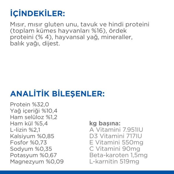 Hill's SCIENCE PLAN Ördekli Kısırlaştırılmış Yetişkin Kedi Maması 3kg