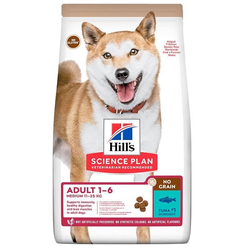 Hill's SCIENCE PLANTahılsız Ton Balıklı Orta Irk Yetişkin Köpek Maması 12 Kg