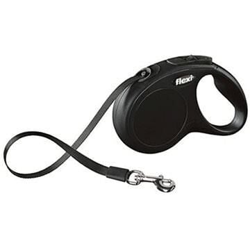 Flexi New Classic Şerit Siyah 5 Metre Medium