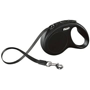 Flexi New Classic Şerit Siyah 5 Metre Medium