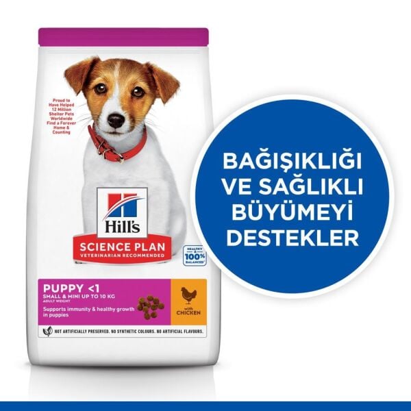 Hill's SCIENCE PLAN Tavuklu Küçük ve Mini Irk Yavru Köpek Maması 1.5kg