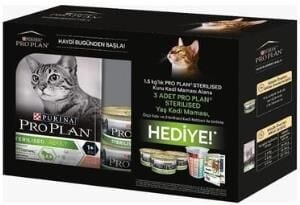 Proplan Somonlu Kısırlaştırılmış Kedi Maması 1,5 Kg(3 Adet Yaş Mama)