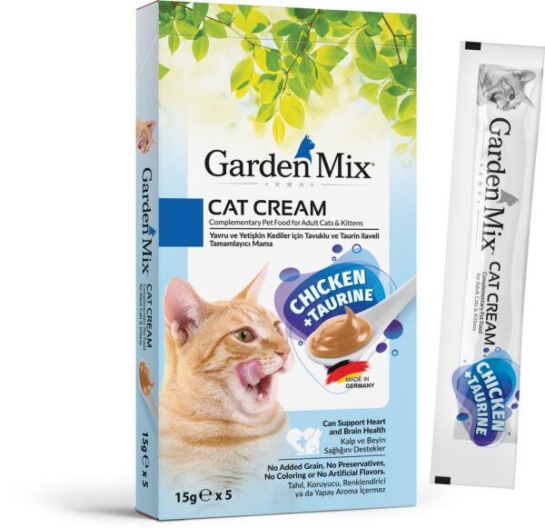 Garden Mıx Kedi Kreması Tavuk+taurin 15gr*5