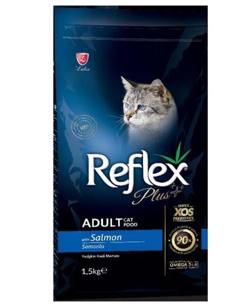 Reflex Plus Somonlu ve Pirinçli Yetişkin Kedi Maması 1,5 Kg