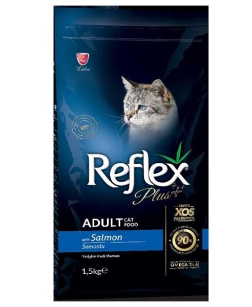 Reflex Plus Somonlu ve Pirinçli Yetişkin Kedi Maması 1,5 Kg