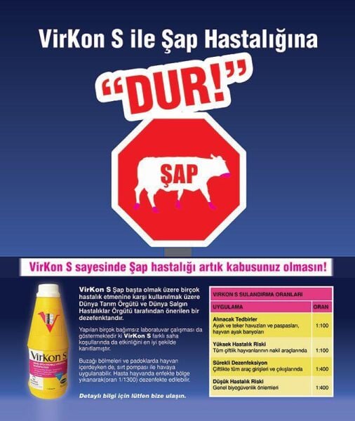 Profarm Virkon S Geniş Spektrumlu Dezenfektan 250 Gr SKT:06/2026