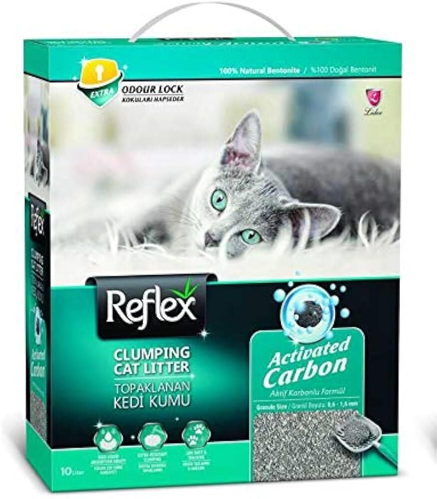 Reflex Aktif Karbonlu Süper Hızlı Topaklanan Kedi Kumu 10 Lt
