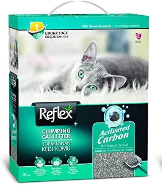 Reflex Aktif Karbonlu Süper Hızlı Topaklanan Kedi Kumu 10 Lt