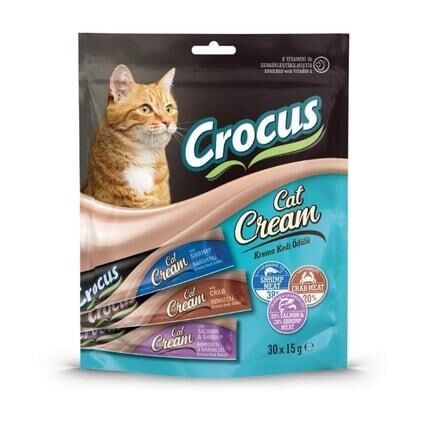 Crocus Çoklu Somon Karides & Karides & Yengeç Kedi Ödülü 30x15 Gr