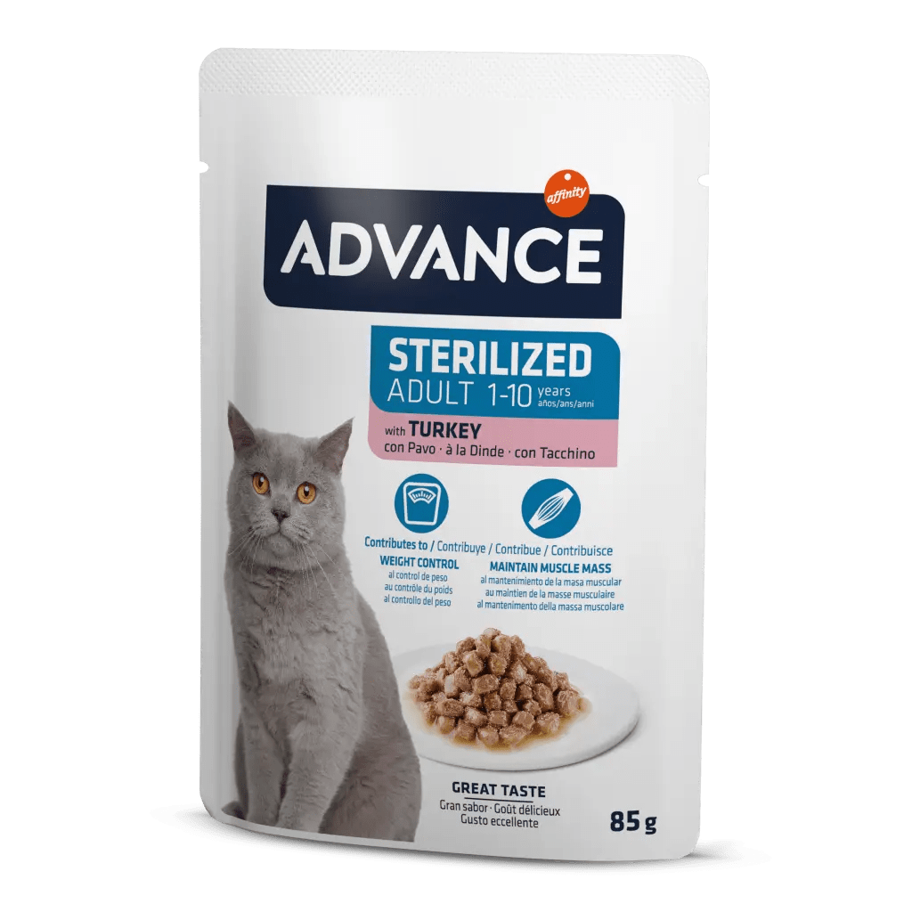 Advance Cat Sterılızed Turkey Wet Pouch 85gr