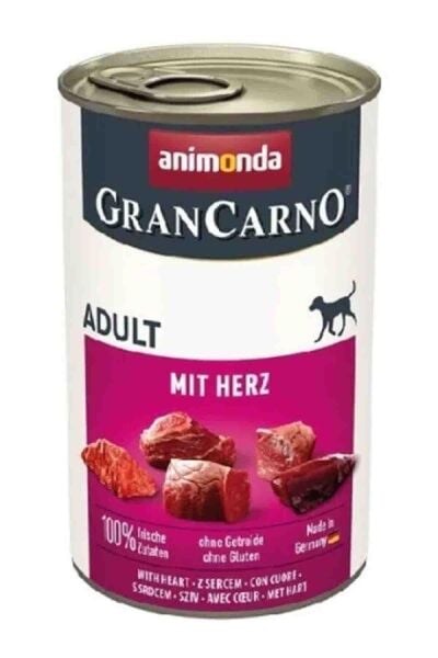 Animonda Gran Carno Sığır ve Yürek Etli Yetişkin Köpek Konservesi 400 Gr