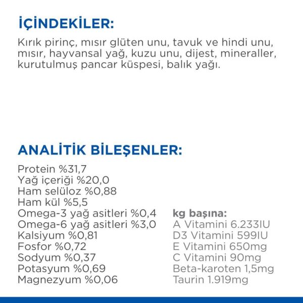 Hill's SCIENCE PLAN  Yetişkin Kuzulu Kedi Maması 3kg