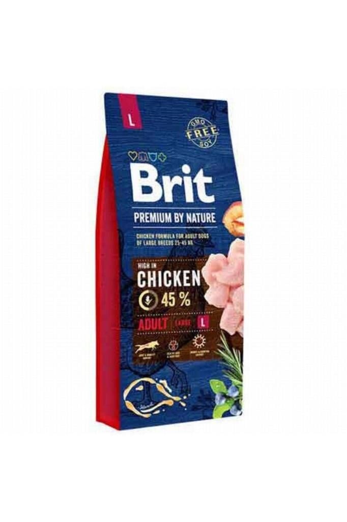 Brit Premium By Nature Adult L Büyük Irk Tavuklu Yetişkin Köpek Maması 15 Kg