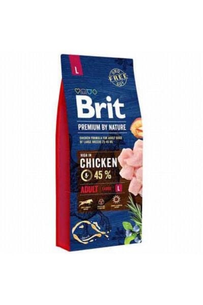 Brit Premium By Nature Adult L Büyük Irk Tavuklu Yetişkin Köpek Maması 15 Kg