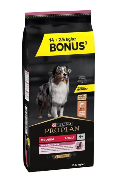 Proplan Medium Adult Somonlu Orta Irk Yetişkin Köpek Maması 14+2,5 Kg