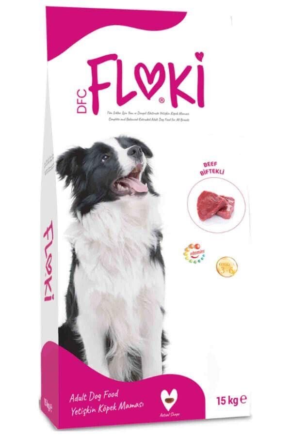 Floki Biftekli Yetişkin Köpek Maması 15 Kg