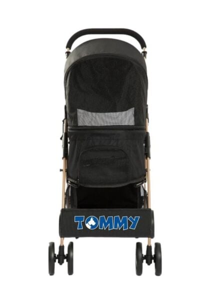 Tommy Evcil Hayvan Arabası Siyah 81*45.5*101 Cm Max 15 Kg