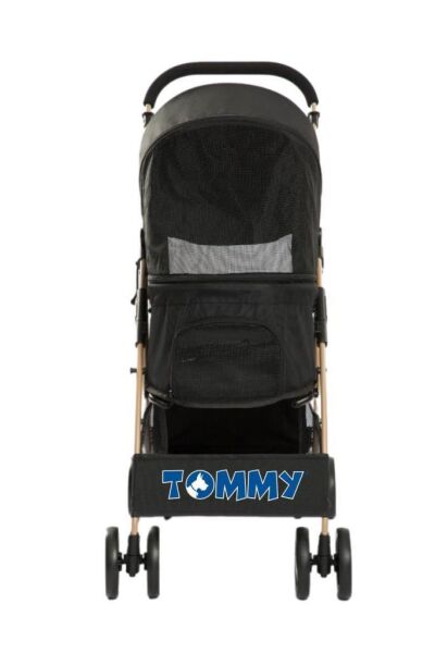 Tommy Evcil Hayvan Arabası Siyah 81*45.5*101 Cm Max 15 Kg