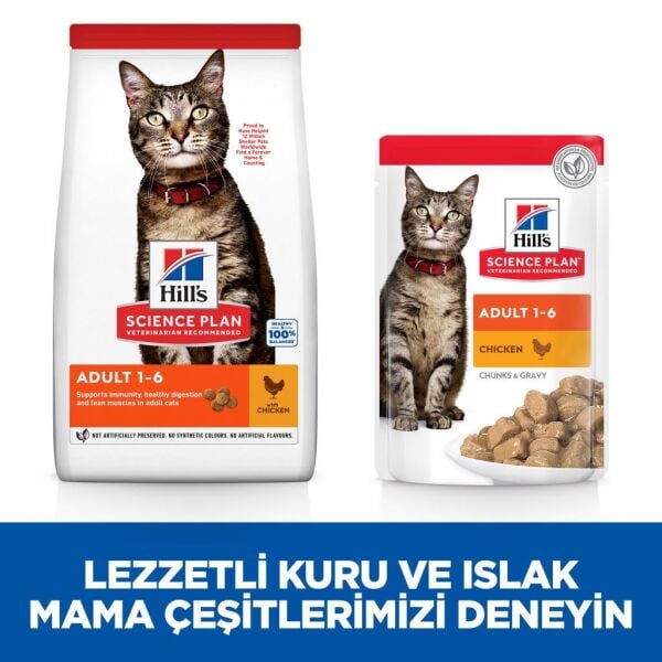 Hill's SCIENCE PLAN Adult Optimal Care Tavuklu Yetişkin Kedi Maması 8+2 Kg