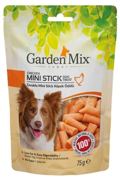 Garden Mix Tavuklu Mini Stick Köpek Ödülü 75 Gr