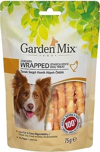 Garden Mix Kuzu Sargılı Kemik Köpek Ödülü 75 Gr