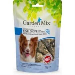 Garden Mix Balık Derisi Sargılı Kemik Köpek Ödülü 75 Gr