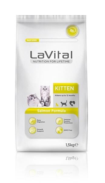 LaVital Somonlu Yavru Kedi Maması 12 Kg