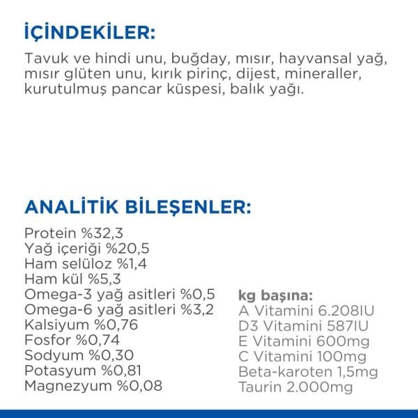 Hill's SCIENCE PLAN Yetişkin Tavuklu Kedi Maması 13+2 kg