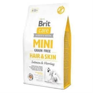 Brit Care Mini Hair&Skin Somonlu ve Ringa Balıklı Tahılsız Köpek Maması 7 kg