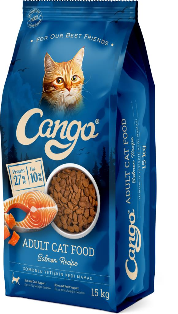 Cango Somonlu Yetişkin Kedi Maması 15 Kg
