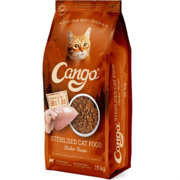 Cango Tavuklu Kısırlaştırılmış Kedi Maması 15 Kg