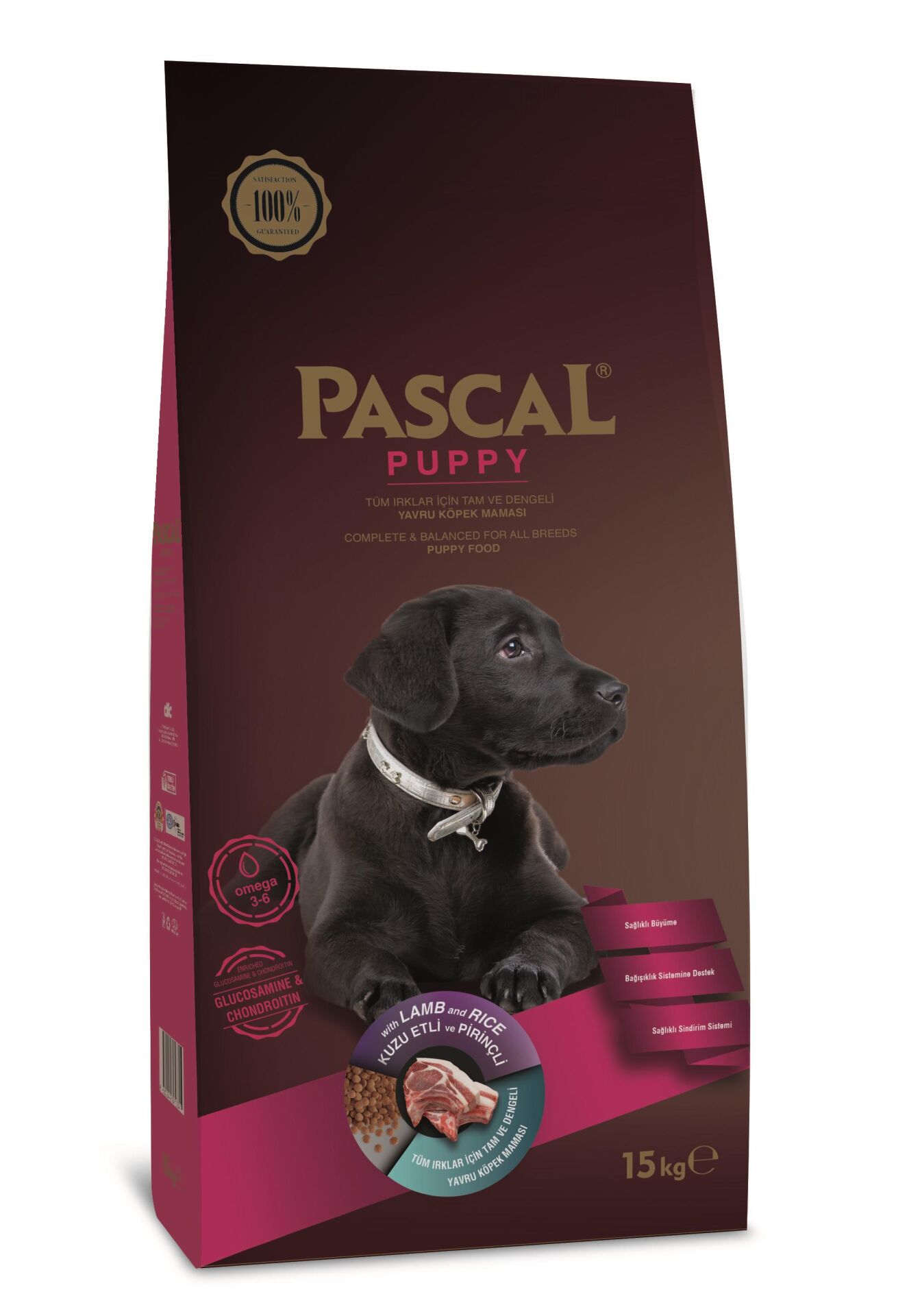 Pascal Kuzulu ve Pirinçli Yavru Köpek Maması 15 Kg