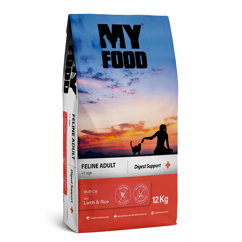 My Food Kuzulu ve Pirinçli Yetişkin Kedi Maması 12 Kg