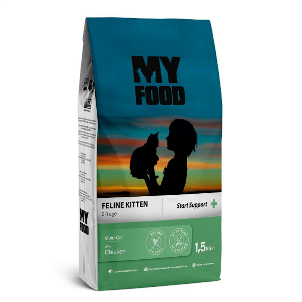 My Food Tavuklu Yavru Kedi Maması 1,5 Kg