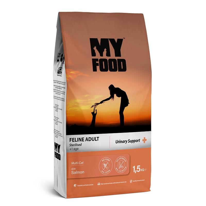 My Food Somonlu Kısırlaştırılmış Kedi Maması 1,5 Kg
