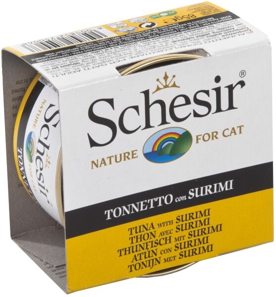 Schesir Ton Balıklı ve Yengeç Etli Jöleli Kedi Konservesi 85 Gr