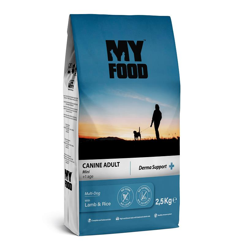 My Food Kuzulu ve Pirinçli Küçük Irk Yetişkin Köpek Maması 2,5 Kg