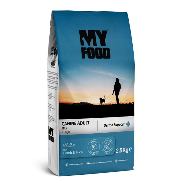 My Food Kuzulu ve Pirinçli Küçük Irk Yetişkin Köpek Maması 2,5 Kg