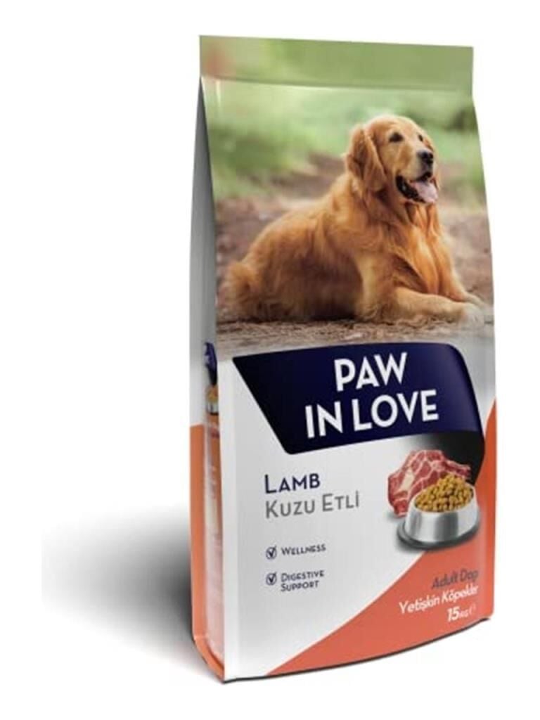 Paw in Love Kuzu Etli Yetişkin Köpek Maması 15 Kg