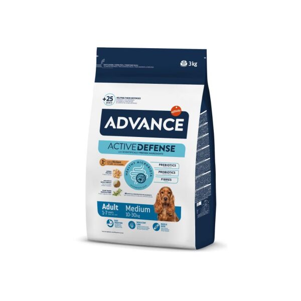 Advance Adult Medium Tavuklu Orta Irk Yetişkin Köpek Maması 3 Kg