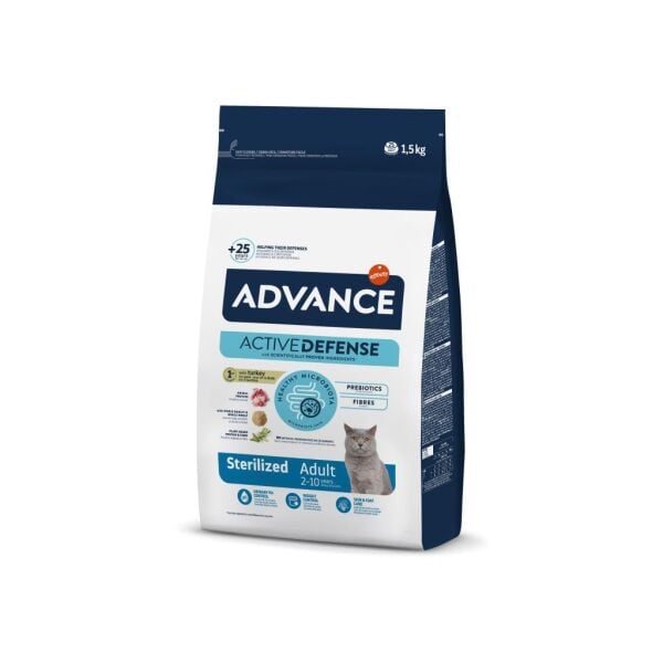 Advance Sterilised Kısırlaştırılmış Hindili Kedi Maması 1.5 Kg