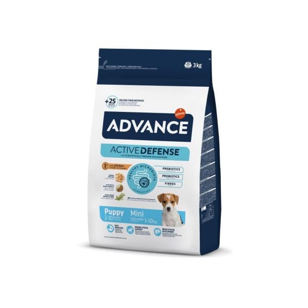 Advance Tavuklu ve Pirinçli Küçük Irk Yavru Köpek Maması 3 Kg
