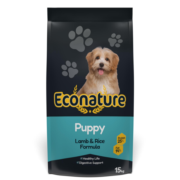Econature Kuzu Etli Yavru Köpek Maması 15 Kg