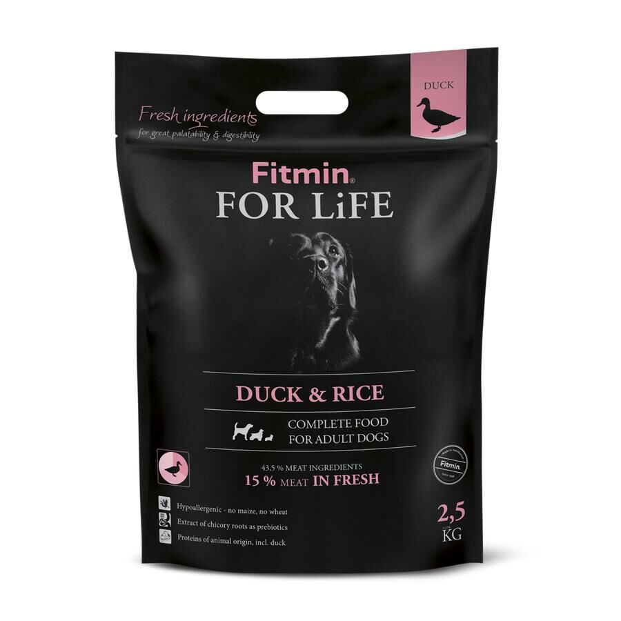 Fitmin For Life Ördek Etli Yetişkin Köpek Maması 2,5 Kg