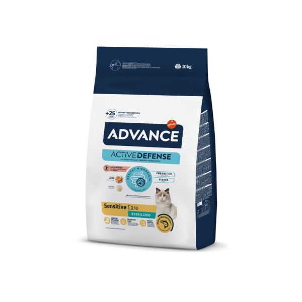 Advance Sensitive Somonlu Kısırlaştırılmış Kedi Maması 10 Kg