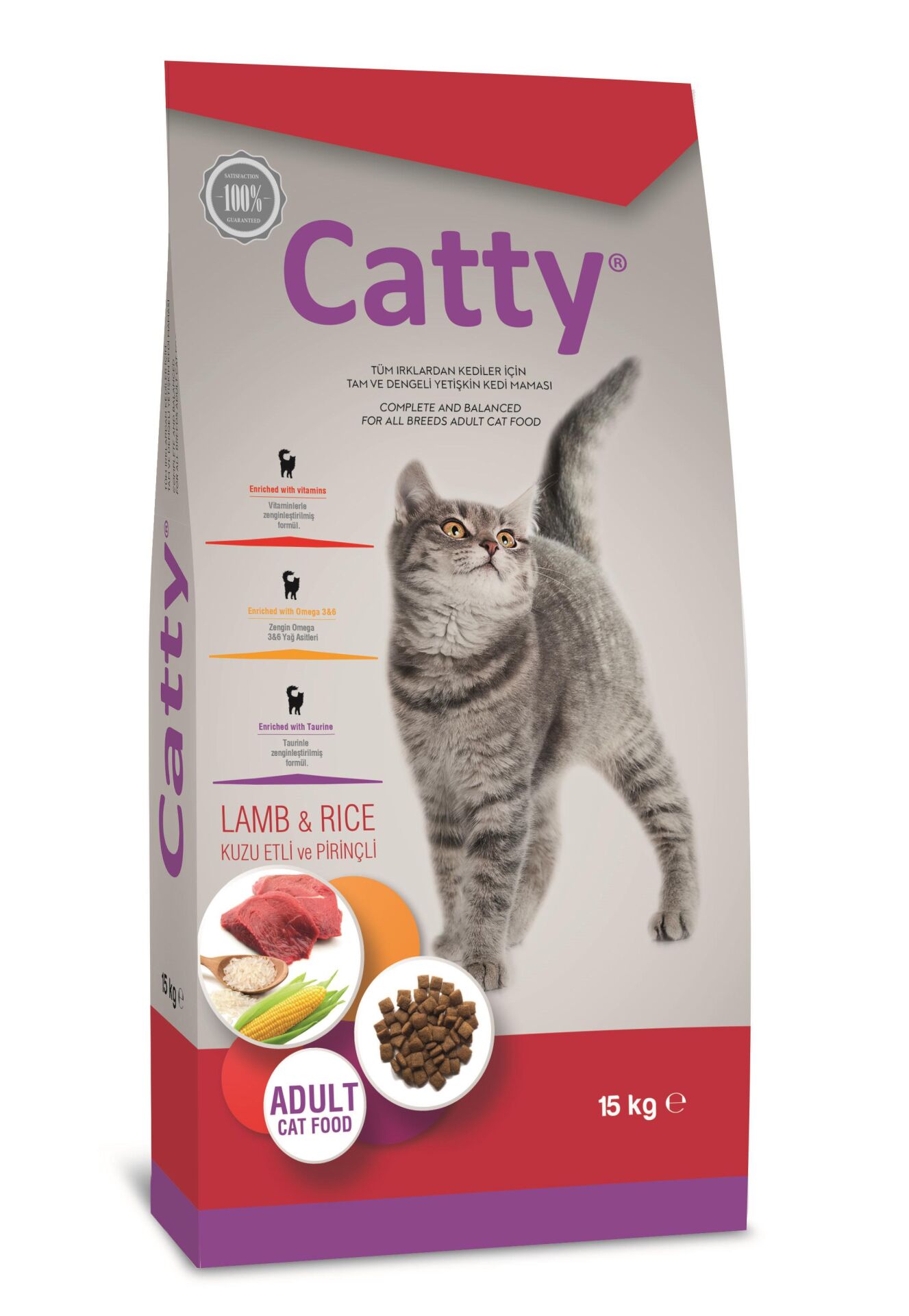 Catty Kuzulu Yetişkin Kedi Maması 15 Kg